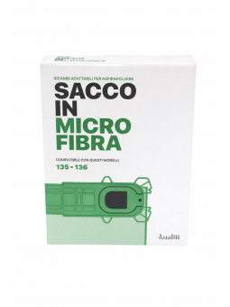 Sacchetti Aspirapolvere Microfibra Kualiti Alta Filtrazione Compatibili VK135 VK136 6 Pezzi