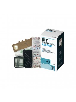 Kit Sacchetti Microfibra Kualiti Alta Filtrazione + Filtro HEPA + Profumatori Compatibili VK130 VK131 6 Pezzi